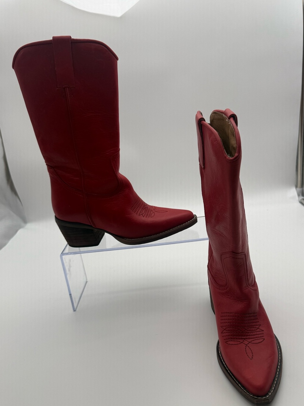 Women's Red Western Cowboy Boots